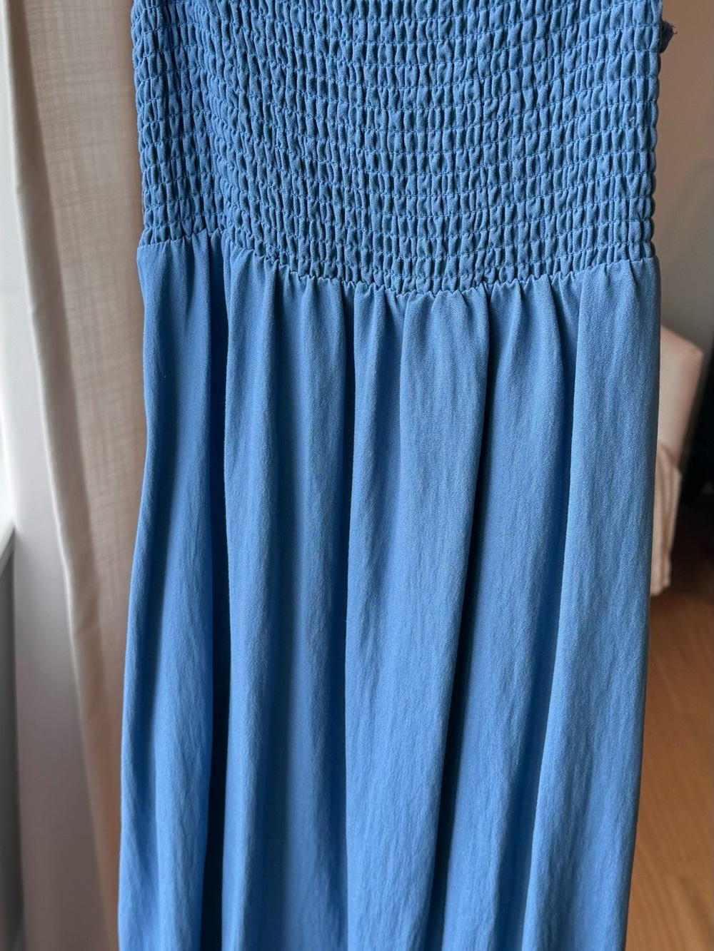 Z Supply Sky Blue Smocked Maxi Dress